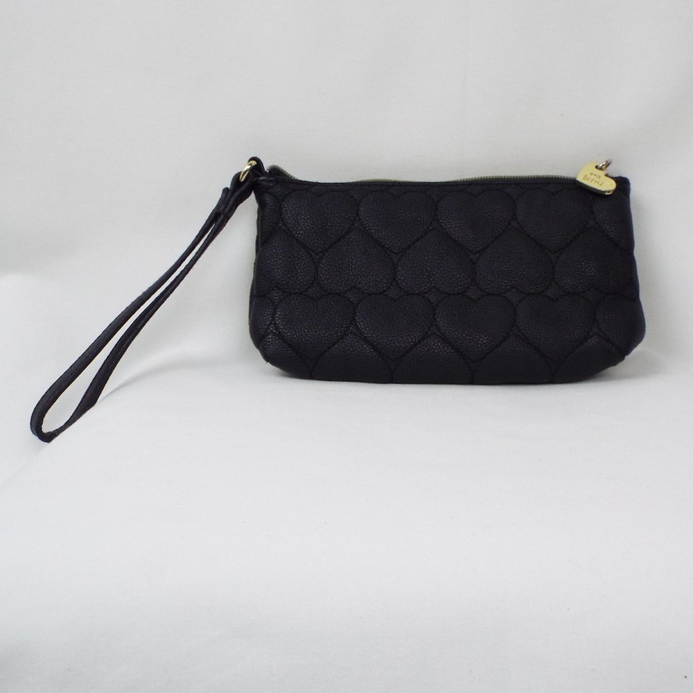 Betsey Johnson Black Purse with White Bow - Picture 2 of 3